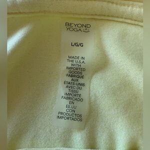 Beyond Yoga Light yellow scrunch dress